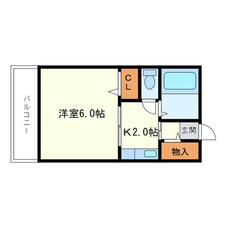 ヒューマンプラザ北大前の物件間取画像